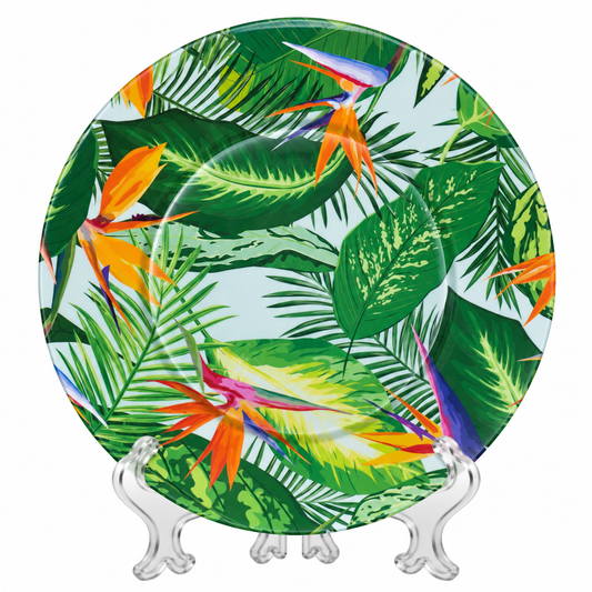 Decor Exotic Bottom Plate Birds 33cm