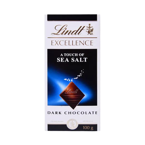 Lindt Excellence Dark Sea Salt Chocolate 100gm