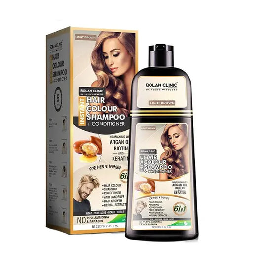 Chiltan Pure Instant Hair Color Shampoo + Cond Light Brown
