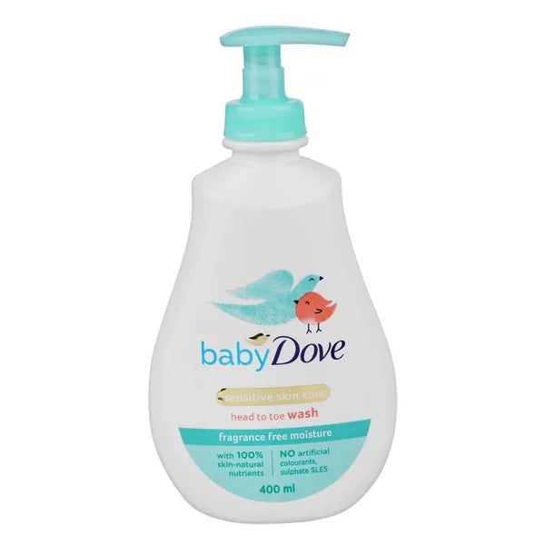 Dove Baby Sinsitive Skin Care 400ml Head to Toe Wash