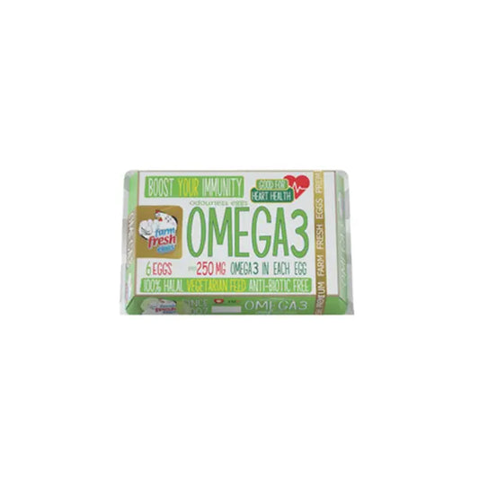 Farm Fresh Omega 3 Eggs 1/2 Dozen