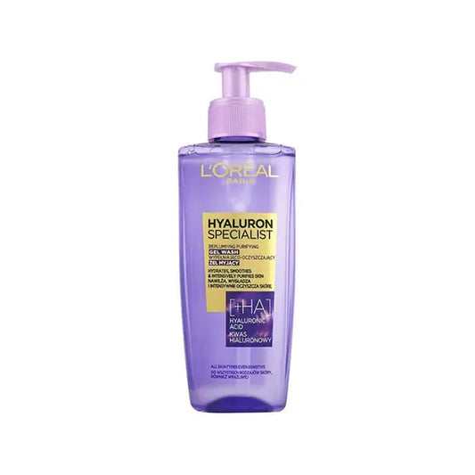 Loreal Face Wash 200ml Hyaluron Purifying Gell Wash