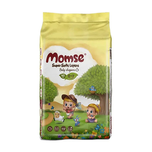 Momse Economy Baby Diapers Small 40Pc
