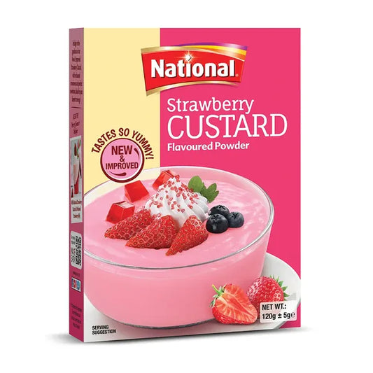 National Strawberry Custard 120g