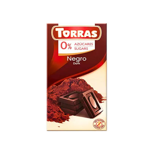Torras Sugar Free 0% Gegro Dark Chocolate 75g