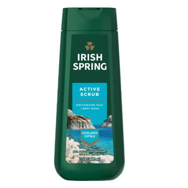Irish Spring Body Wash Active Scrub 20Oz/591Ml