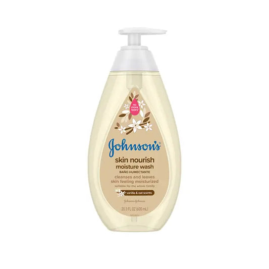 Johnsons Skin Nourish Moisture Wash Vnla&Oat 600ml