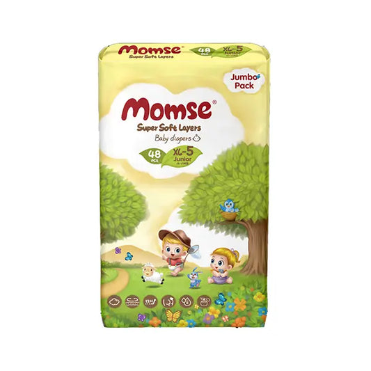 Momse Jumbo Pack Baby Diapers X-Large 48Pc