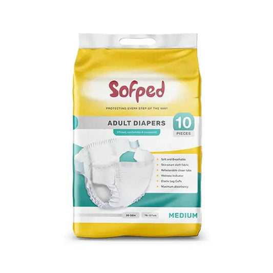 Momse Sofpad Adult Diaper Medium 10Pc