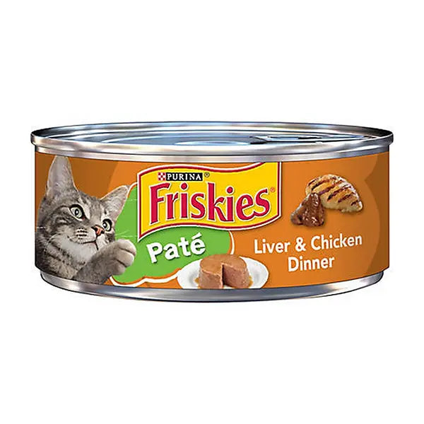 Purina Friskies Cat Food Liver&Chicken Dinner 156g