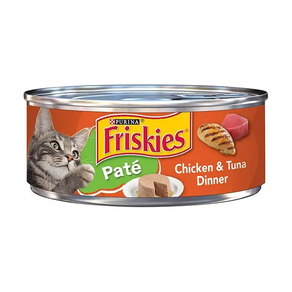 Purina Friskies Cat Food With Chicken Tuna & Cheese 156g