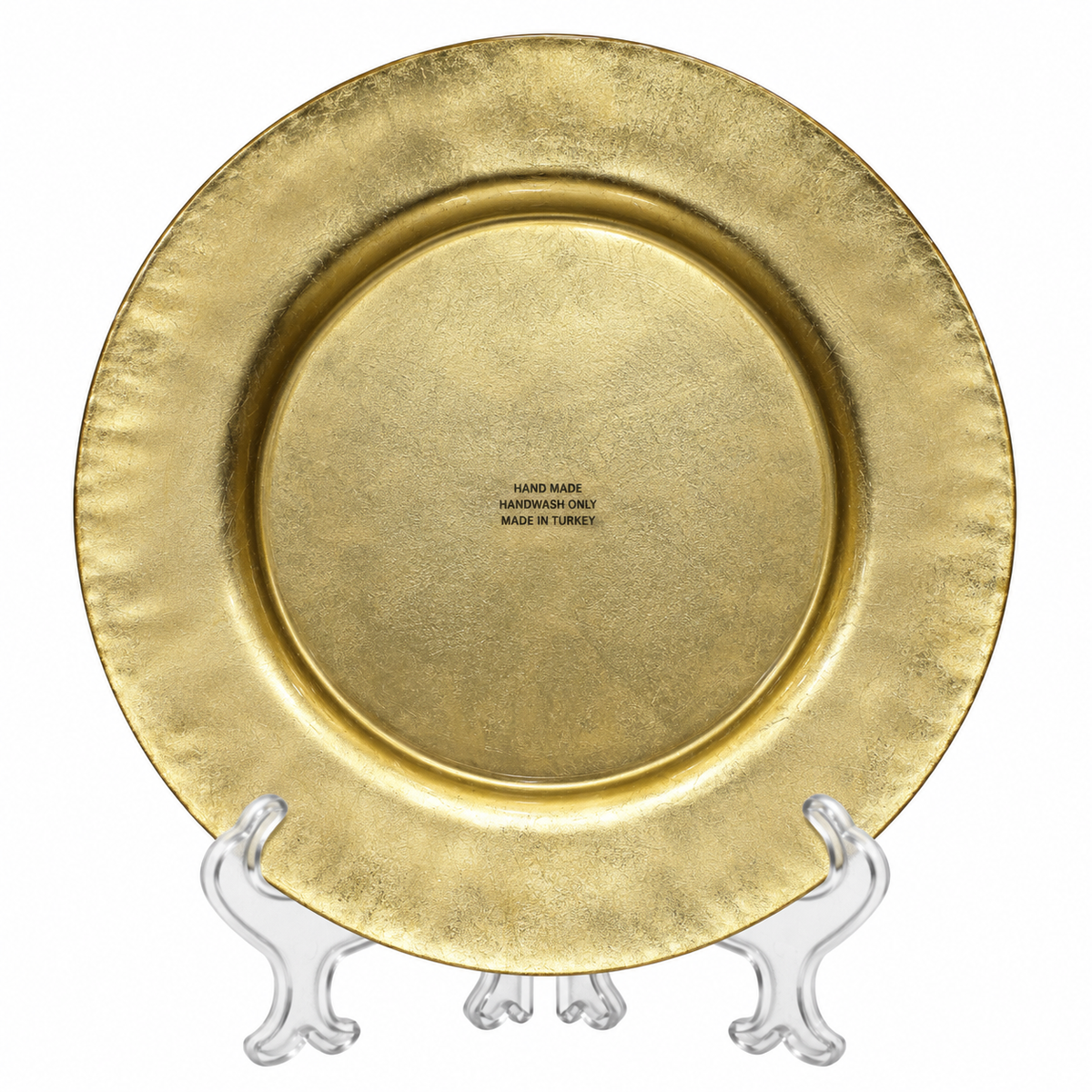 Decor Caldera White Gold Marbeled Bowl