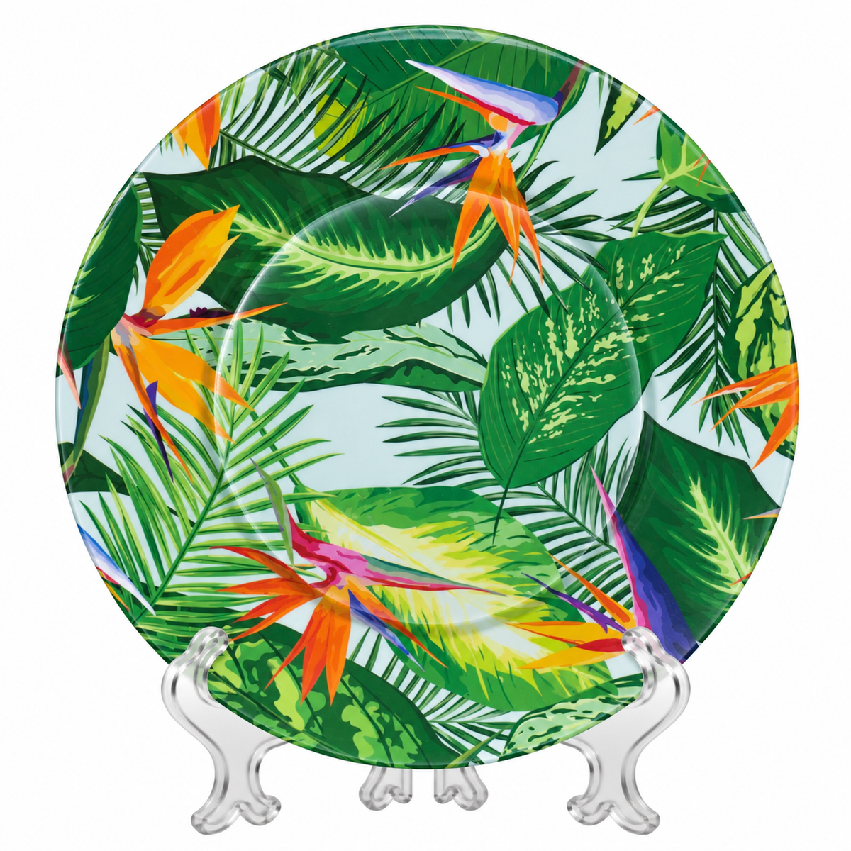 Decor Exotic Bottom Plate Birds 33cm