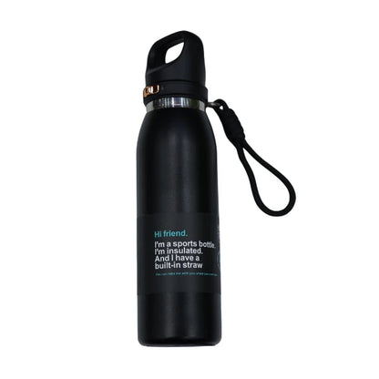 600ML stainless steel sports travel water bottle