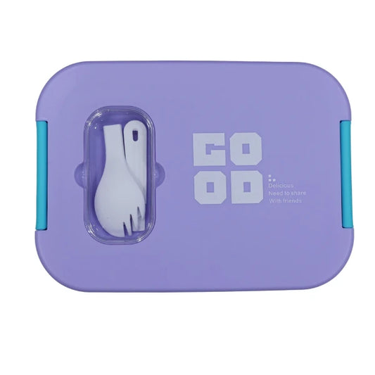 Lunch Box with Silicone Spoon Set