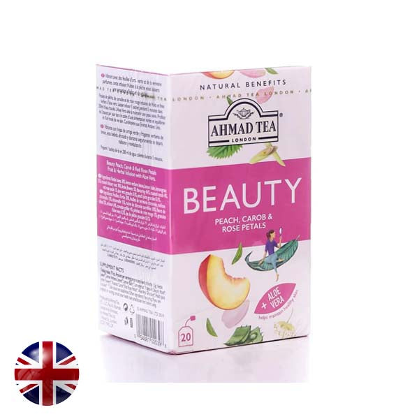 Ahmad Tea Beauty Peach,Carob & Rose Petals 20s' 30gm