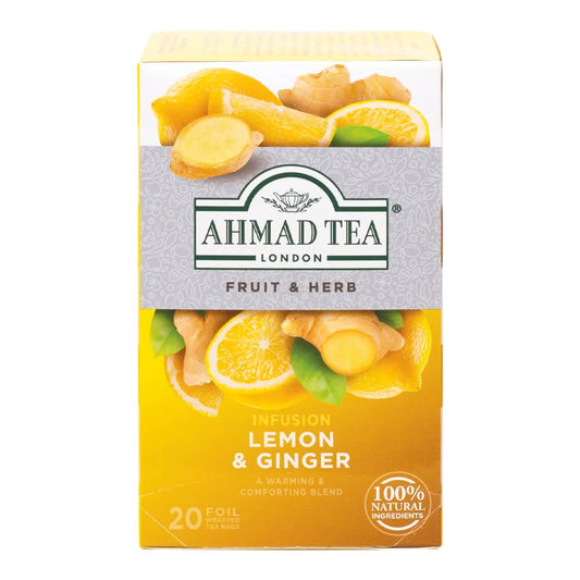 Ahmad Tea London Lemon & Ginger Teabags 20*2g