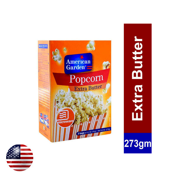 American Garden Popcorn Extra Butter 273gm