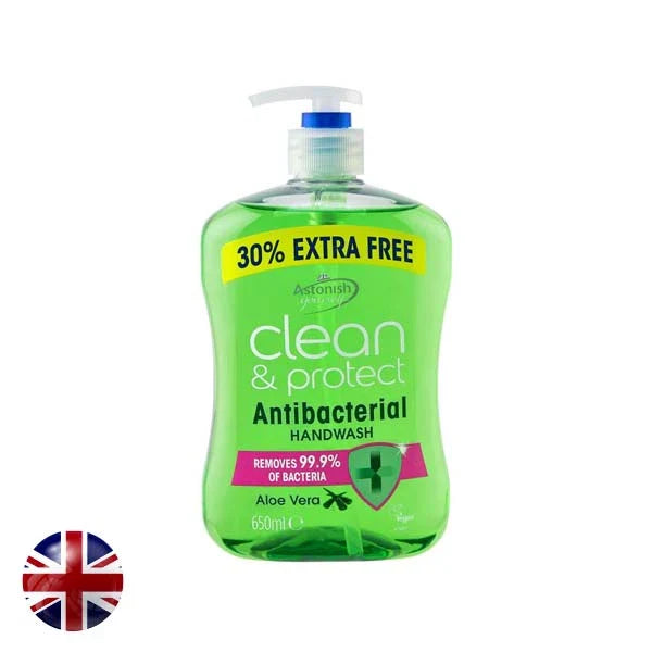 Astonish Clean &amp; Protect Aloe Vera H/Wash 650ml