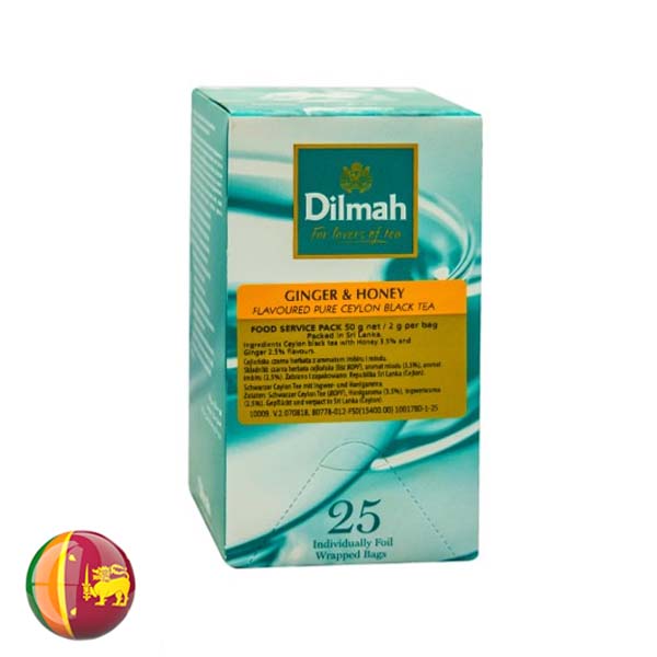 Dilmah Pure Ginger & Honey Tea Bags 25's 50gm