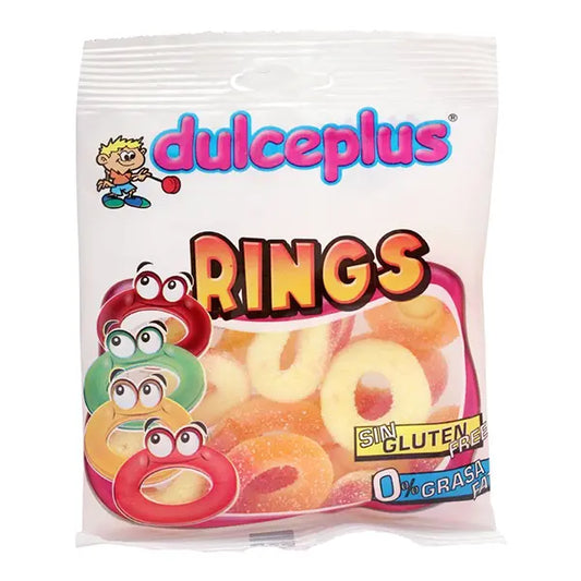 Dulce Plus Peach Rings Jelly 100 Gm