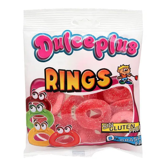 Dulce Plus Strawberry Rings Jelly 100 Gm