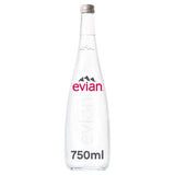 Evian Mineral Water Glass Bottle 750Ml