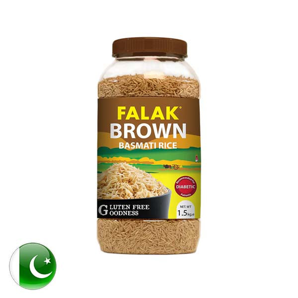 Falak Rice Brown Basmati Jar 1.5G