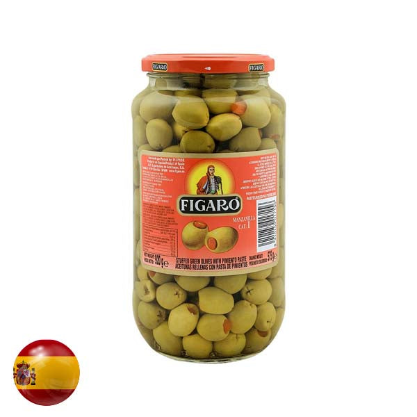 Figaro Stuffed Green Olives 920Gm