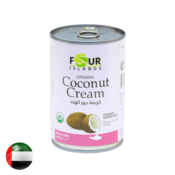 Four Islands Organic Coconut Cream 22% Fat 400ml