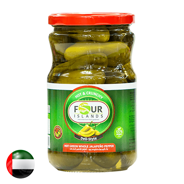 Four Islands Green Whole Jalapeno Pepper Pickle 720Gm