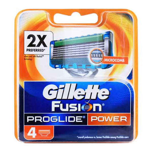 Gillette Fusion Proglide Power Cart 4 Blades