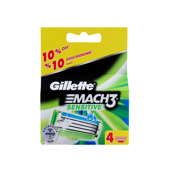 Gillette Mach3 Sensitive Cart 4 Blades