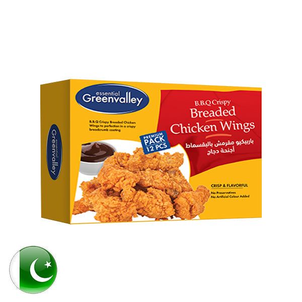 Greenvalley B.B.Q Crispy Breaded Chicken Wings 12Pcs