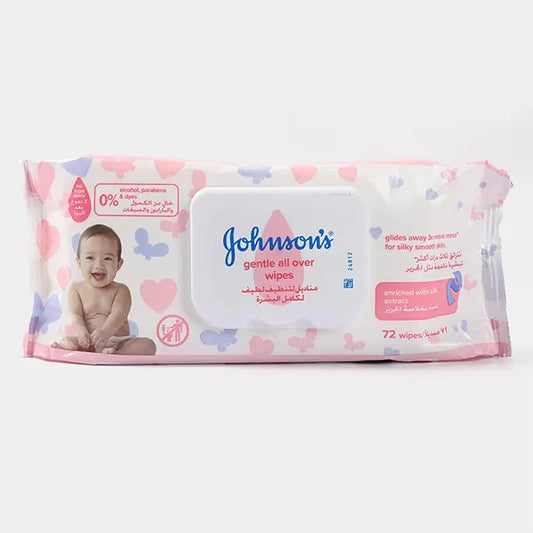 Johnson's Gentle All Over Wipes 72S