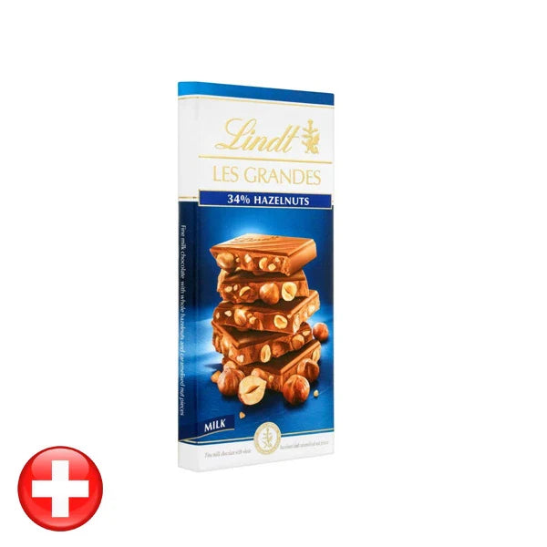 Lindt Les Grandes 150 G 34% Hazelnuts Milk Chocolate