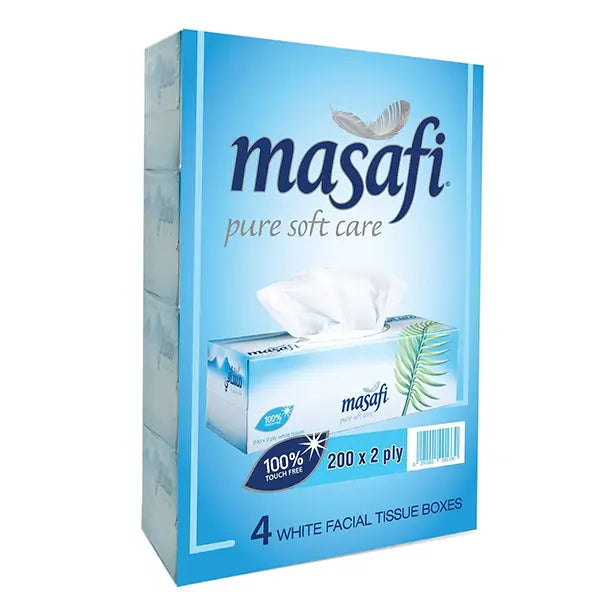 Masafi Facial Tissue White 200 X 2 Ply