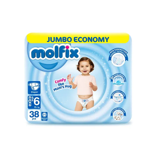 Molfix jumbo Dyper Extra large 6-38 pcs(15+kg)