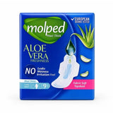 Molped Aloe Vera Maxi Thick Long 9Pcs
