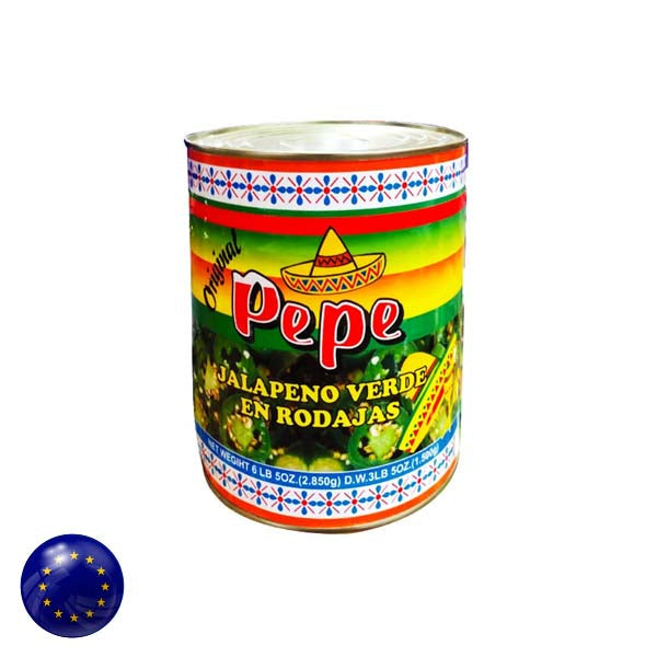 Pepe Green Jalapeno Slices 2.82Kg