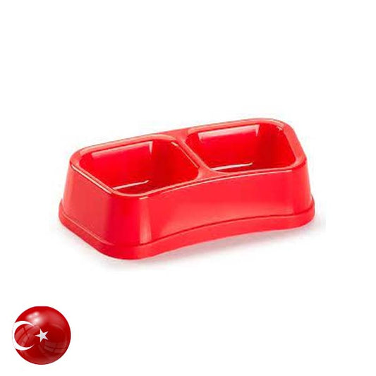 Plastic Forte Double Pet Bowl L 11230