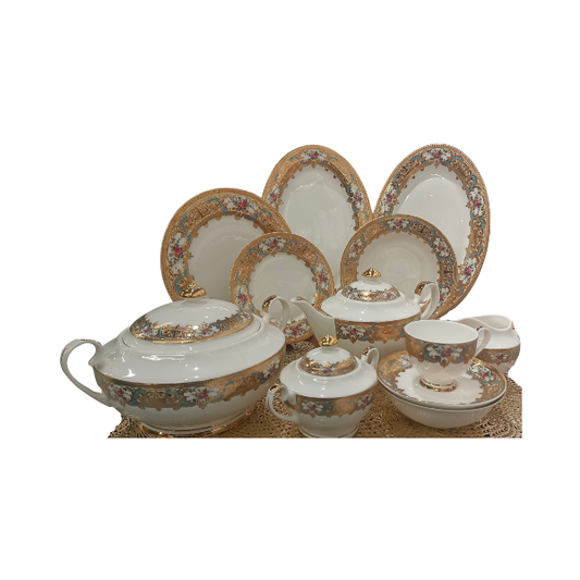 Royal Heritage Bone China Dinner Set 63pcs