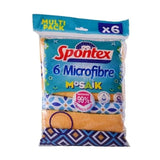 Spontex Mosaik Microfibre Cloth * 6