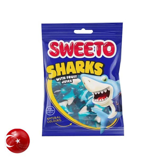 Sweeto Fruit Juice Jelly Sharks 80gm