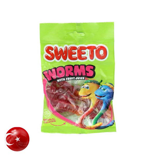 Sweeto Fruit Juice Jelly Worms 80gm