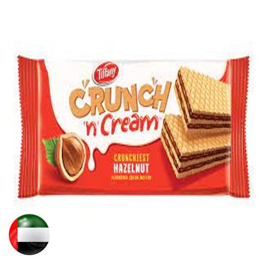 Tiffany Crunch n Cream Wafers Hazelnut Flavoured 76gm