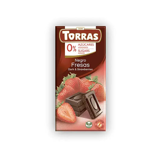 Torras dark chocolate with strawberies 75 g