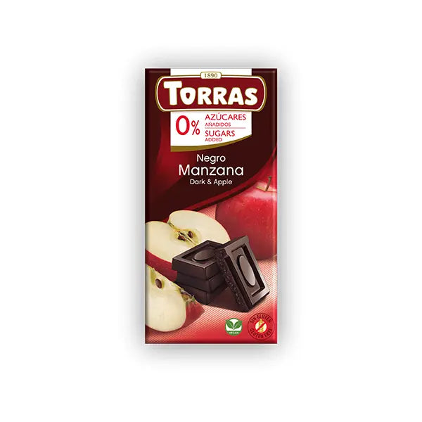 Torras drak chocolate with aaple 75g