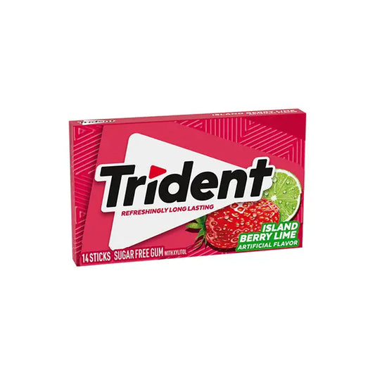 Trident Island Berry Lime Gum 14 Sticks