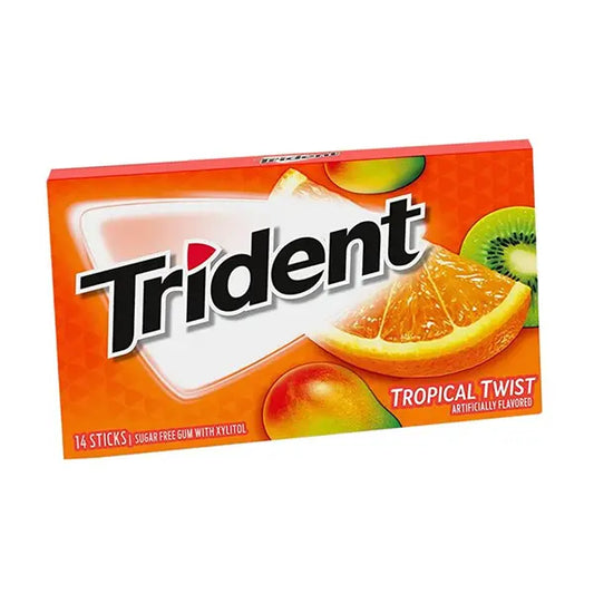 Trident Tropical Twist Bubble Gum 14 Sticks